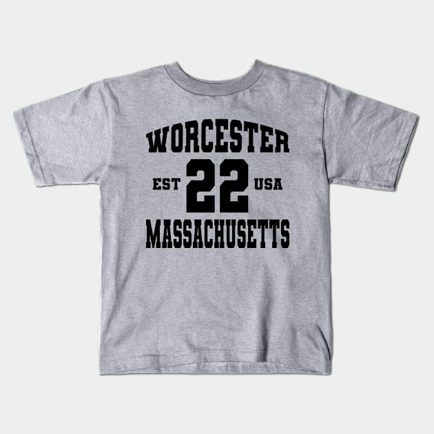 Worcester, MA Kids T-Shirt by ClothesContact